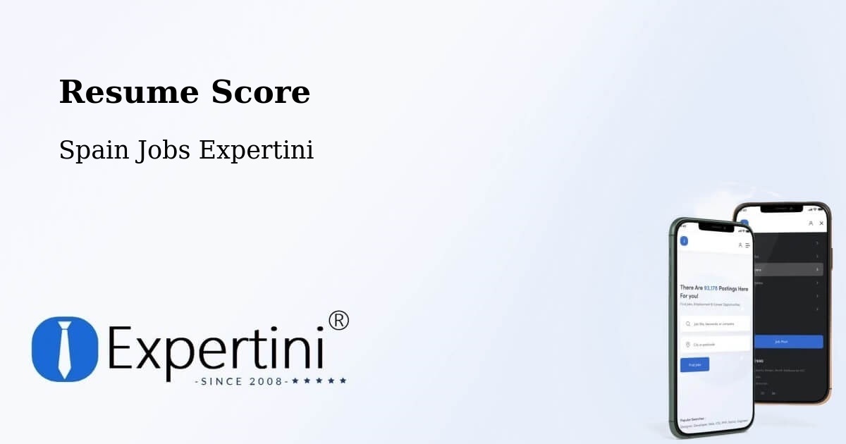 Resume Score & Job Description Match Tool – Soba - Spain Jobs Expertini